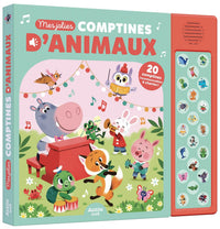 Mes jolies comptines d'animaux- 20 puces sonores- AUZOU EV240031-1 9791039562690