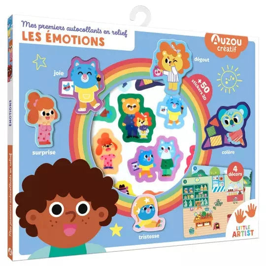 Mes premiers autocollants en relief les émotions - AUZOU 9791039562225 9791039562225