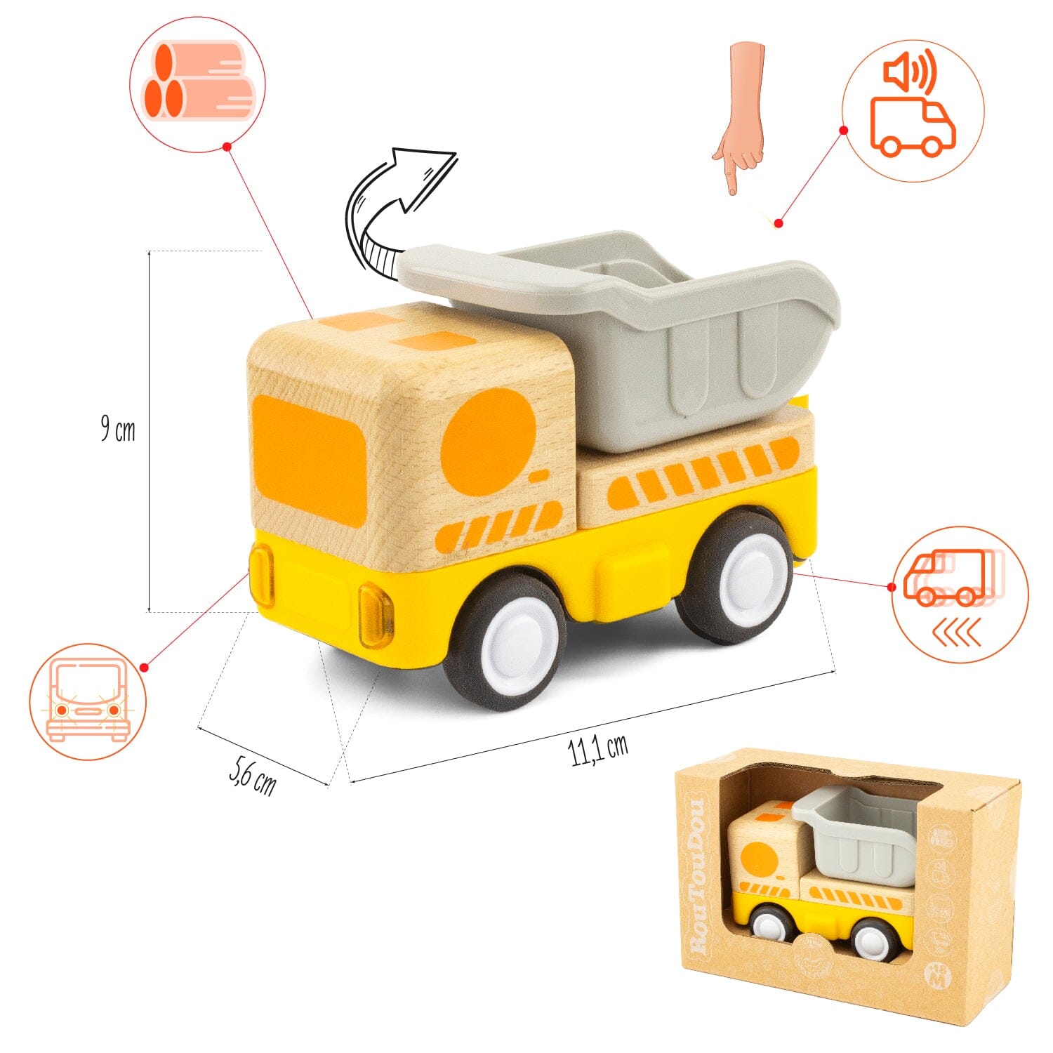MINI CAMION BENNE ROUTOUDOU - ULYSSE 4306 3760111717040