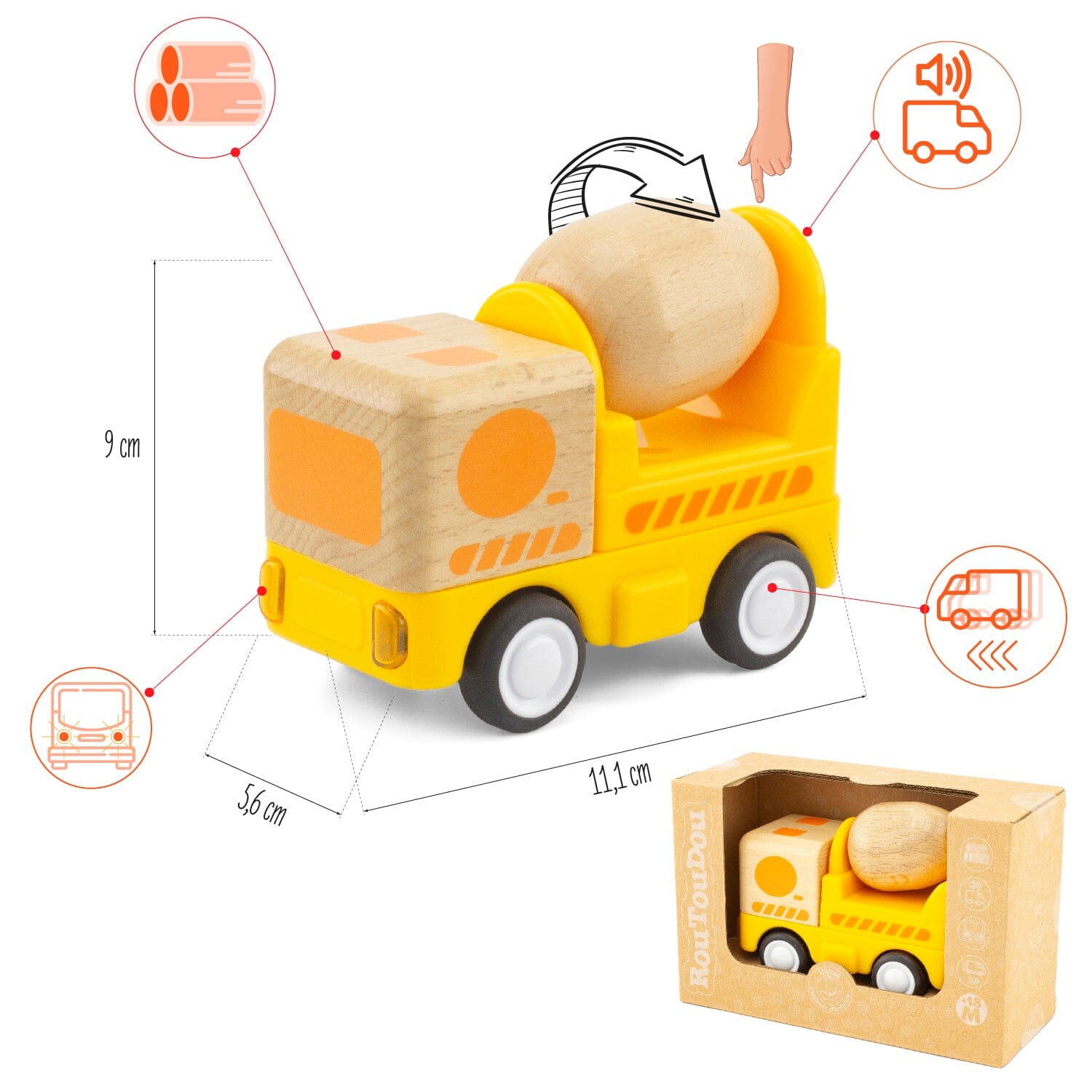 MINI CAMION TOUPIE ROUTOUDOU - ULYSSE 4307 3760111717057
