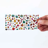 Mini stickers Noël Fabulous Stickers Boutique d’Omy – planche de mini stickers