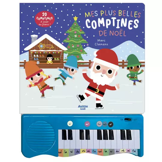 Mon livre piano-Mes plus belles comptines de noël - AUZOU 9791039500913 9791039500913
