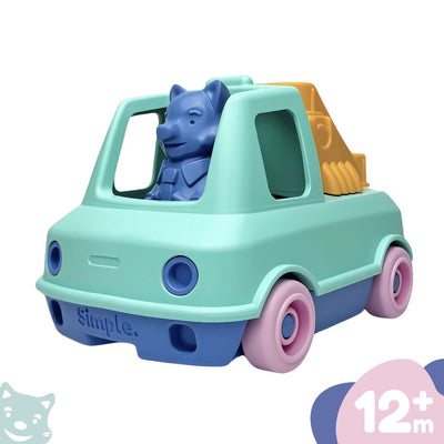 Mon premier Camion Pompier Turquoise - LE JOUET SIMPLE P141.13