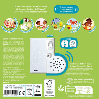 mon premier sonore mes comptines de Pâques - AUZOU EV200044-2 9782733891292