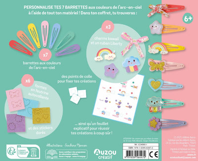 Mon semainier de barrettes arc en ciel- AUZOU 001059370 9791039564472