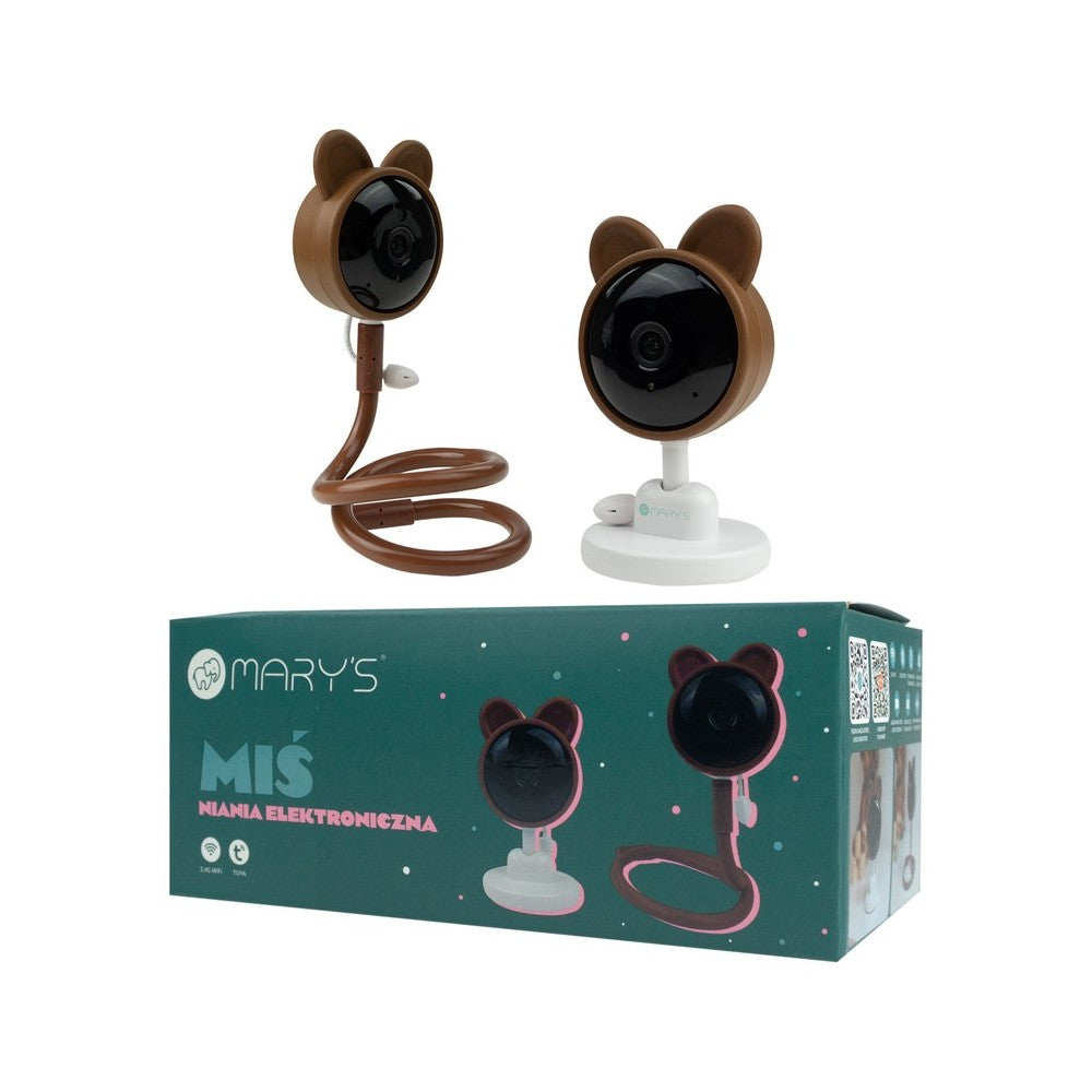 Moniteur bébé WiFi Brown Bear de Mary’s – avec son emballage