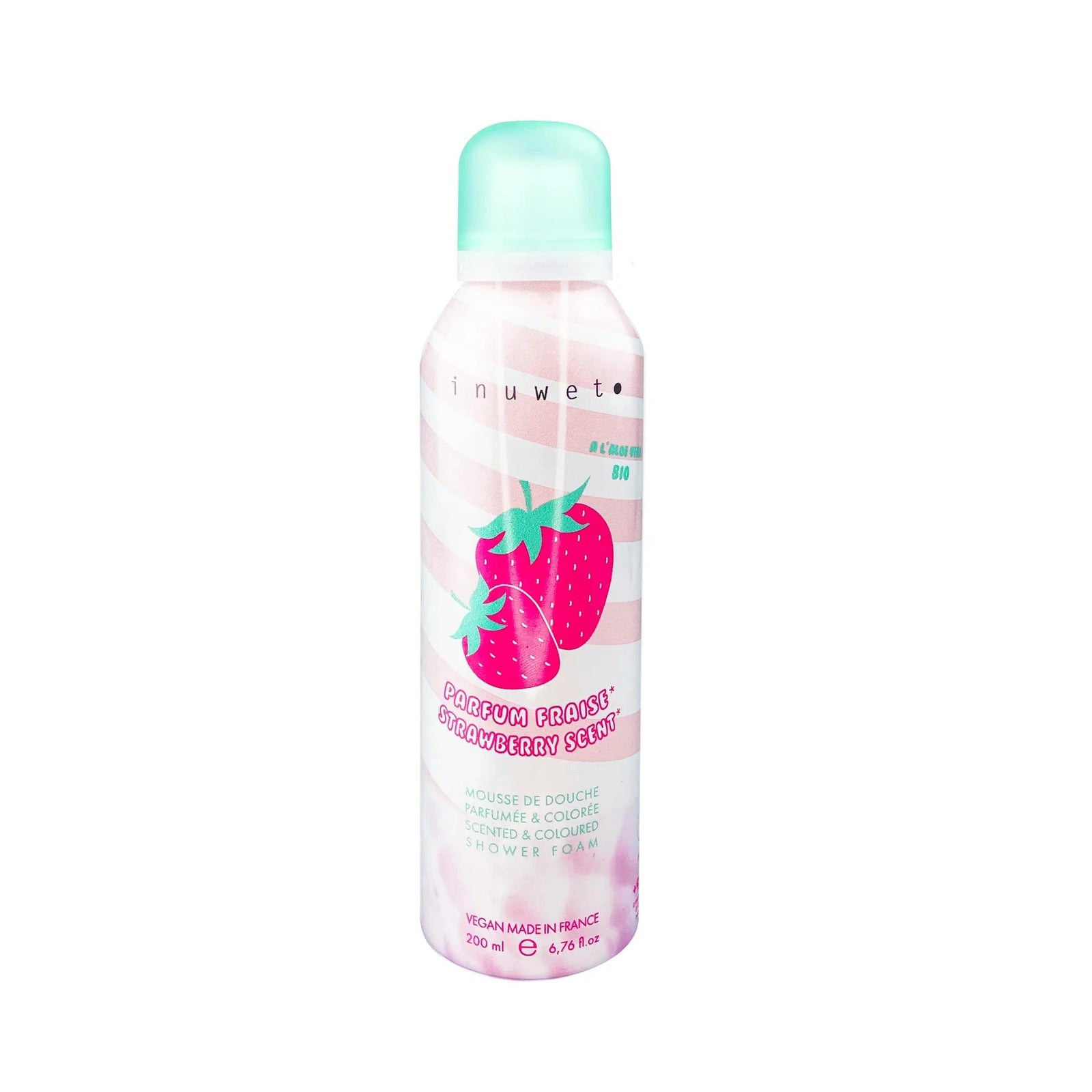 Mousse de douche rose Fraise - inuwet VINBM202 3760217141572