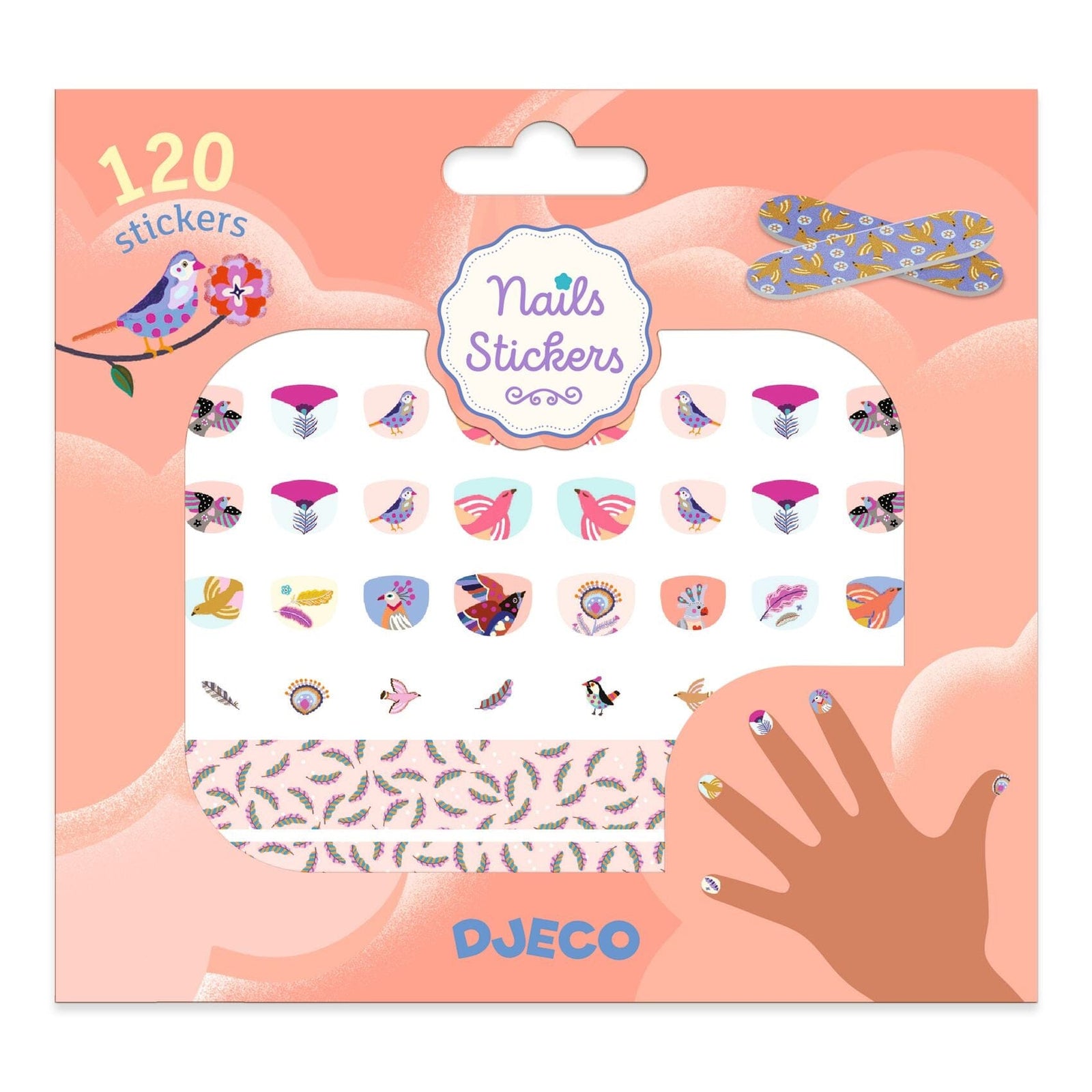 nail stickers plumes - DJECO DJ09239 3070900092396
