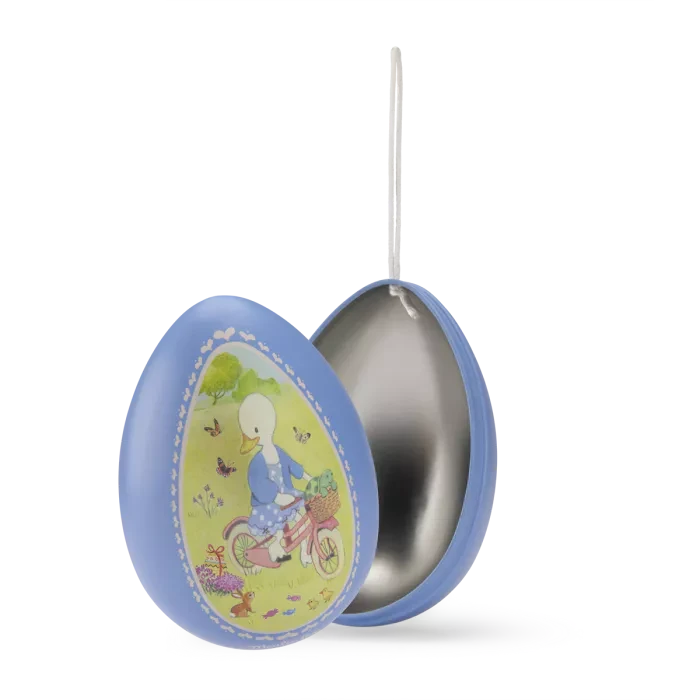 Œuf en métal bleu Moulin Roty La Grande Famille 