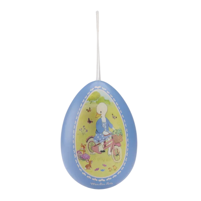 Œuf en métal bleu Moulin Roty La Grande Famille