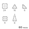 original pack intense 60 Pièces magnetique - cleverclixx CC-3008 6096121427462