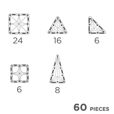original pack intense 60 Pièces tuile magnetique - cleverclixx CC-3008 6096121427462