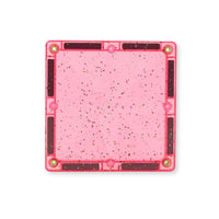 pack glitter transparant/rose 16 Pièces tuile magnetique - cleverclixx CC-3029 6152121374356