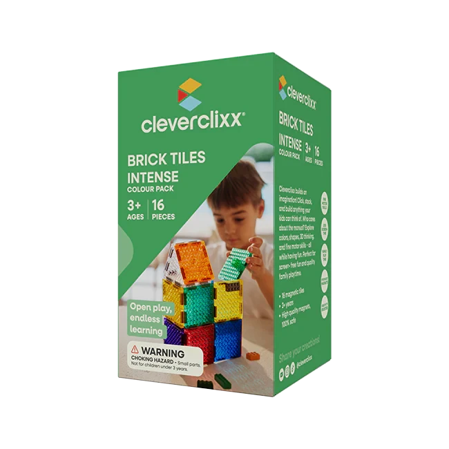 pack intense 16 Pièces tuile magnetique briques - cleverclixx CC-3023 6151009058012
