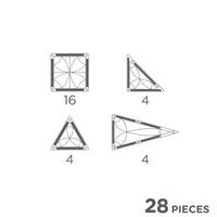 pack pastel 28 Pièces mini tuile magnetique - cleverclixx CC-2027 6152121148100