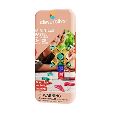 pack pastel 28 Pièces mini tuile magnetique - cleverclixx CC-2027 6152121148100