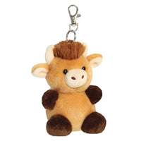 Palm Pals Hubert Highland Cow Clip-On Porte-clés - AURORA