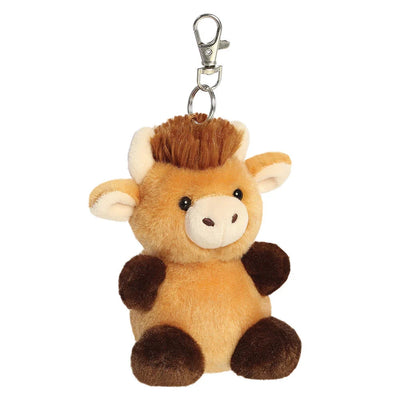 Palm Pals Hubert Highland Cow Clip-On Porte-clés - AURORA