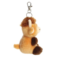 Palm Pals Hubert Highland Cow Clip-On Porte-clés - AURORA
