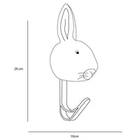 Patère peluche Lapin blanc - Wild & Soft ws5056 5425023077344