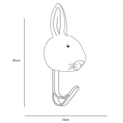 Patère peluche Lapin blanc - Wild & Soft ws5056 5425023077344