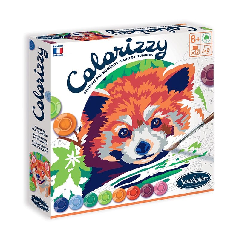 peintures par numéros Colorizzy Panda Roux Shiba - SENTOSPHERE 4512 3373910045124