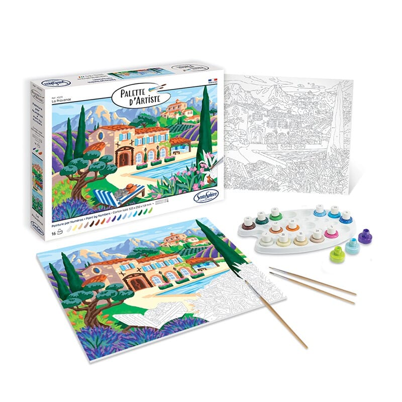 peintures par numéros la provence - SENTOSPHERE 45213 3373910452137