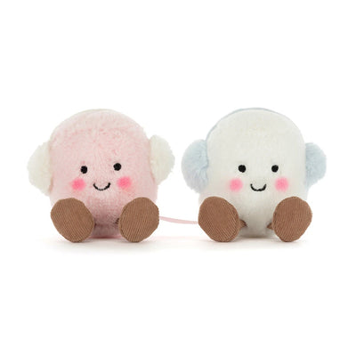 peluche Amuseables Toastie rose et blanc Marshmallows - JELLYCAT A6MPWT 670983164497