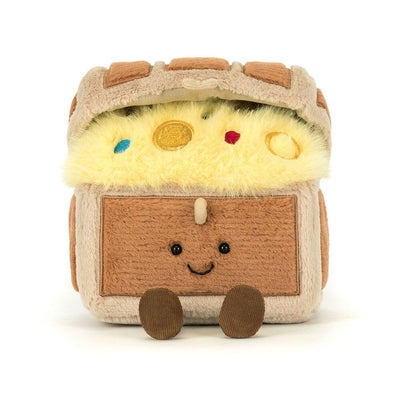peluche amuseables treasure chest coffre au trésor - JELLYCAT A2TRES 670983161946