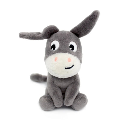 Peluche âne Poitou maman et son bébé gris Les Ptipotos - DEGLINGOS 76030 4895242702821