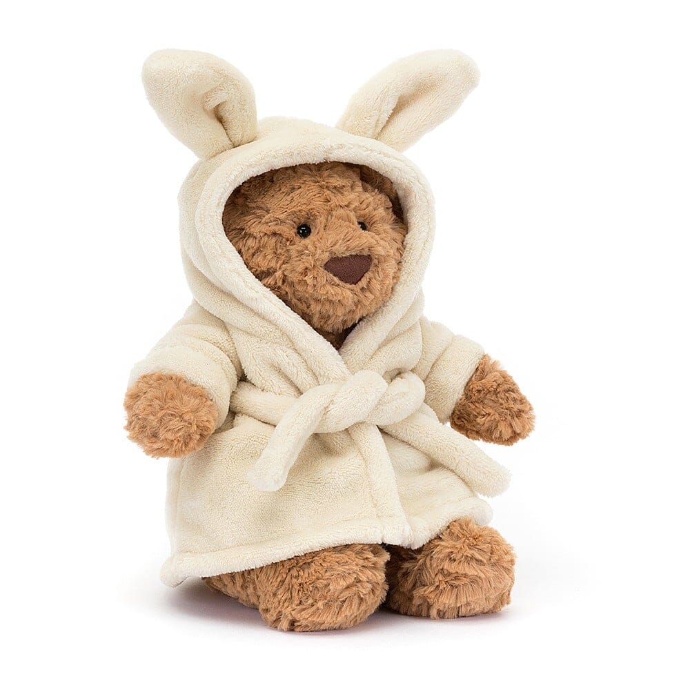 Peluche Bartholomew Bear avec peignoir - JELLYCAT BARM2BR 670983151091
