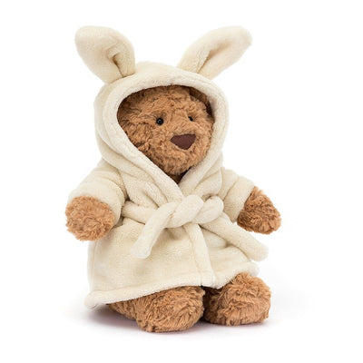 Peluche Bartholomew Bear avec peignoir - JELLYCAT BARM2BR 670983151091