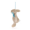peluche Bashful Beige Bunny Decoration - JELLYCAT BAS6BD 670983165715