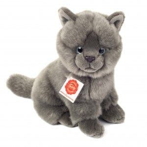 peluche Chat chartreuse assis 20 cm - TEDDY HERMANN 91825 