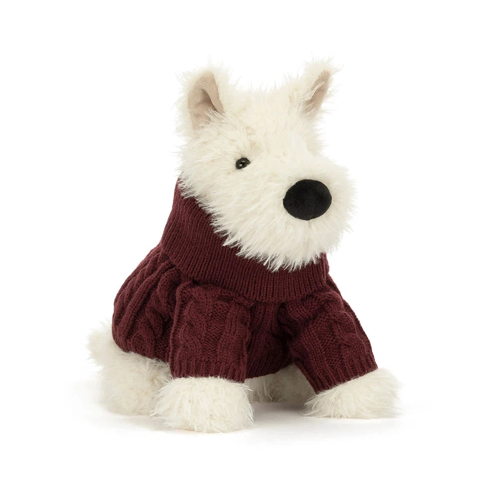Peluche chien Munro Scottie Dog Winter Jumper – Jellycat