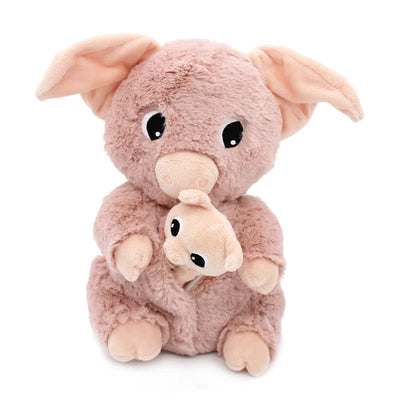 Peluche cochon Barbekiou maman et son bébé rose Les Ptipotos - DEGLINGOS 76020 4895242702807