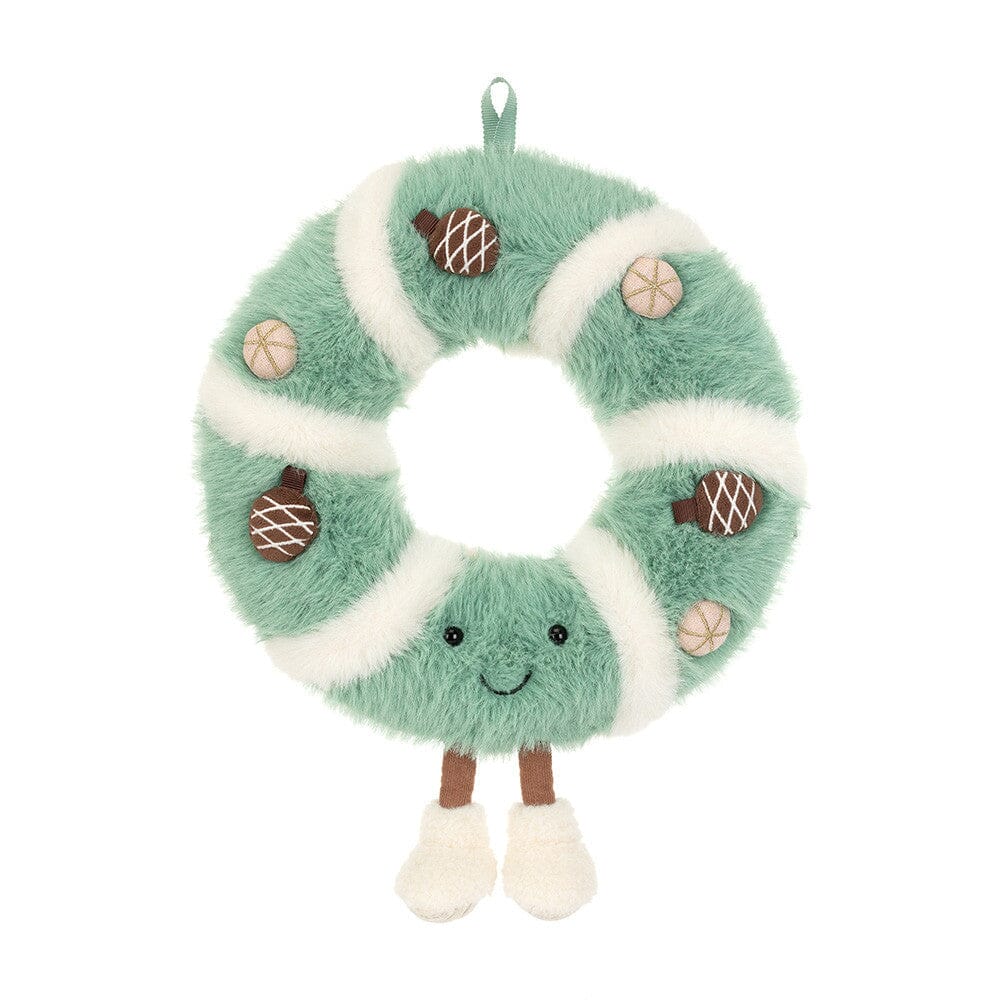 Peluche couronne de Noël Amuseables Pinecone Wreath de Jellycat – vue 4