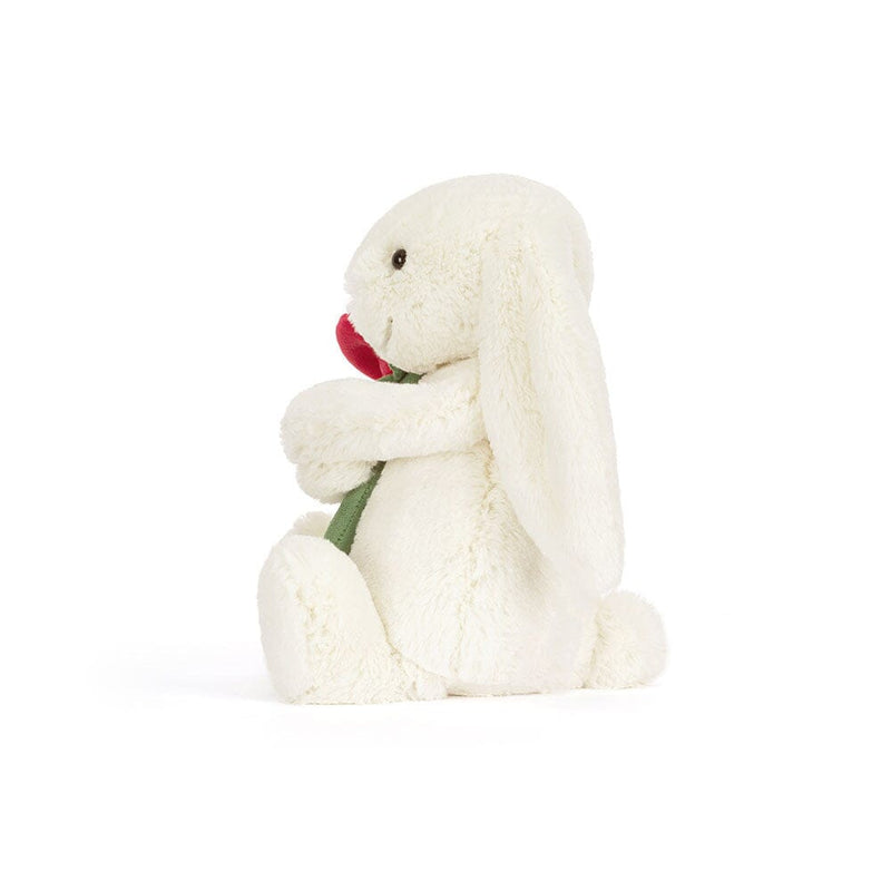 peluche cream bunny with rose - JELLYCAT BB6ROSE 670983165760