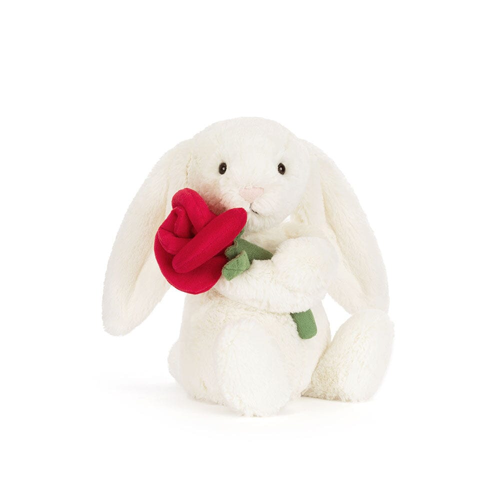 peluche cream bunny with rose - JELLYCAT BB6ROSE 670983165760