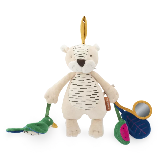peluche d'activités à suspendre tigre baboo - MOULIN ROTY 688077 3575676880777