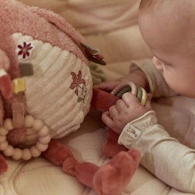 Peluche d'activités flamant rose - Newborn - LITTLE DUTCH