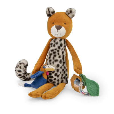 Peluche d'activités Grand léopard Taïgo - MOULIN ROTY 688076 3575676880760