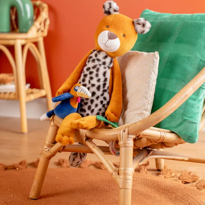 Peluche d'activités Grand léopard Taïgo - MOULIN ROTY 688076 3575676880760