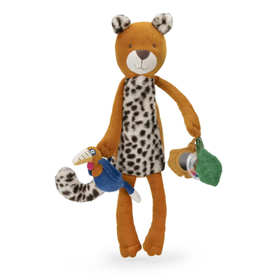 Peluche d'activités Grand léopard Taïgo - MOULIN ROTY 688076 3575676880760
