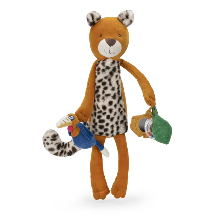 Peluche d'activités Grand léopard Taïgo - MOULIN ROTY 688076 3575676880760