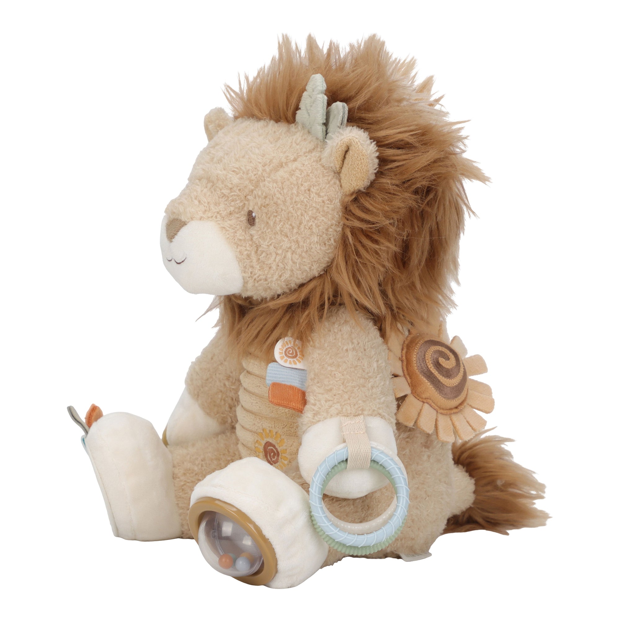 Peluche d'activités lion safari friends - LITTLE DUTCH
