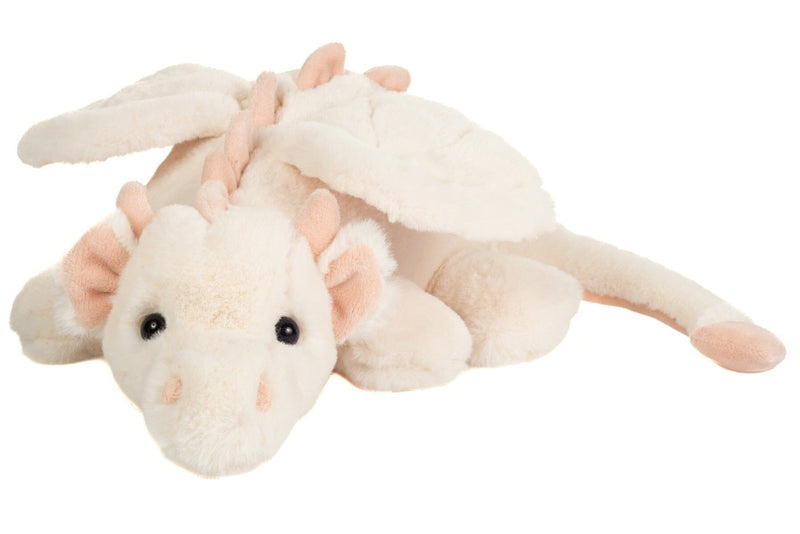 Peluche dragon Fluffy blanc et rose 32 cm Teddy Hermann