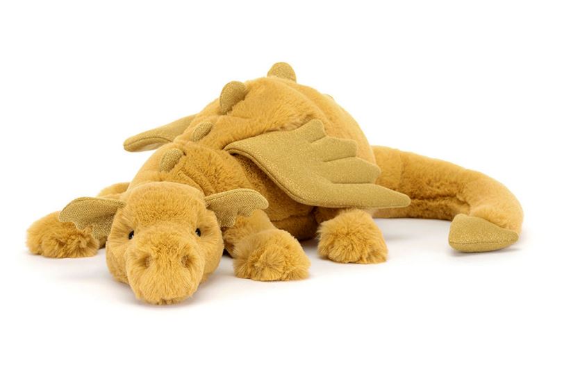 Peluche dragon golden little - JELLYCAT gld6ddl 67098315017