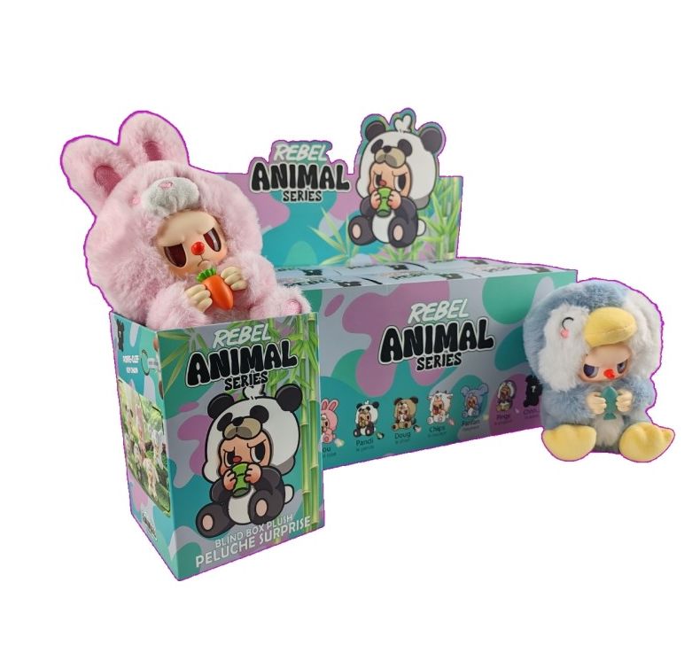 Peluche figurine vinyl porte clés Rebel Animals - ZOO STUDIO M01001 3457019609132