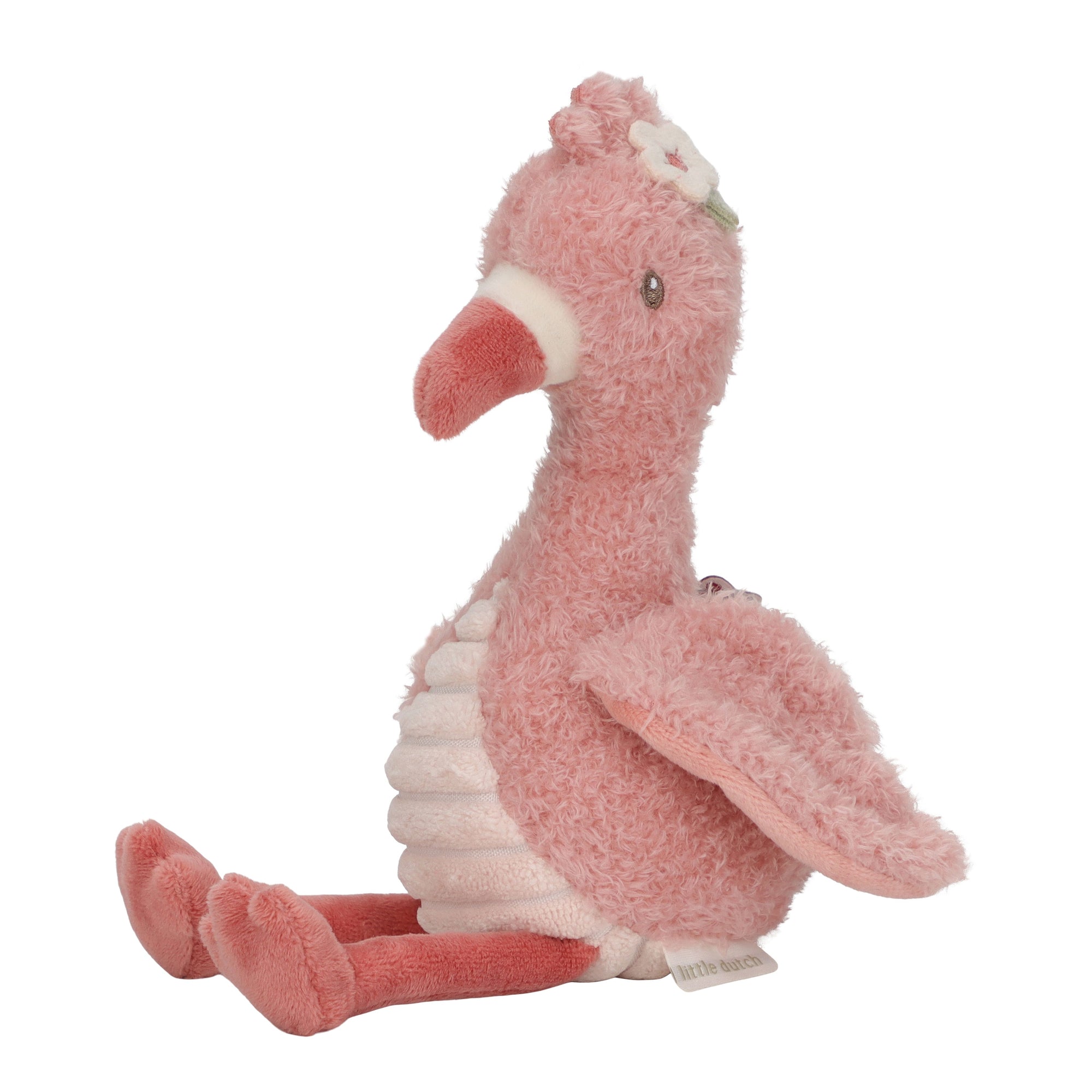 Peluche flamant rose 17 cm - LITTLE DUTCH